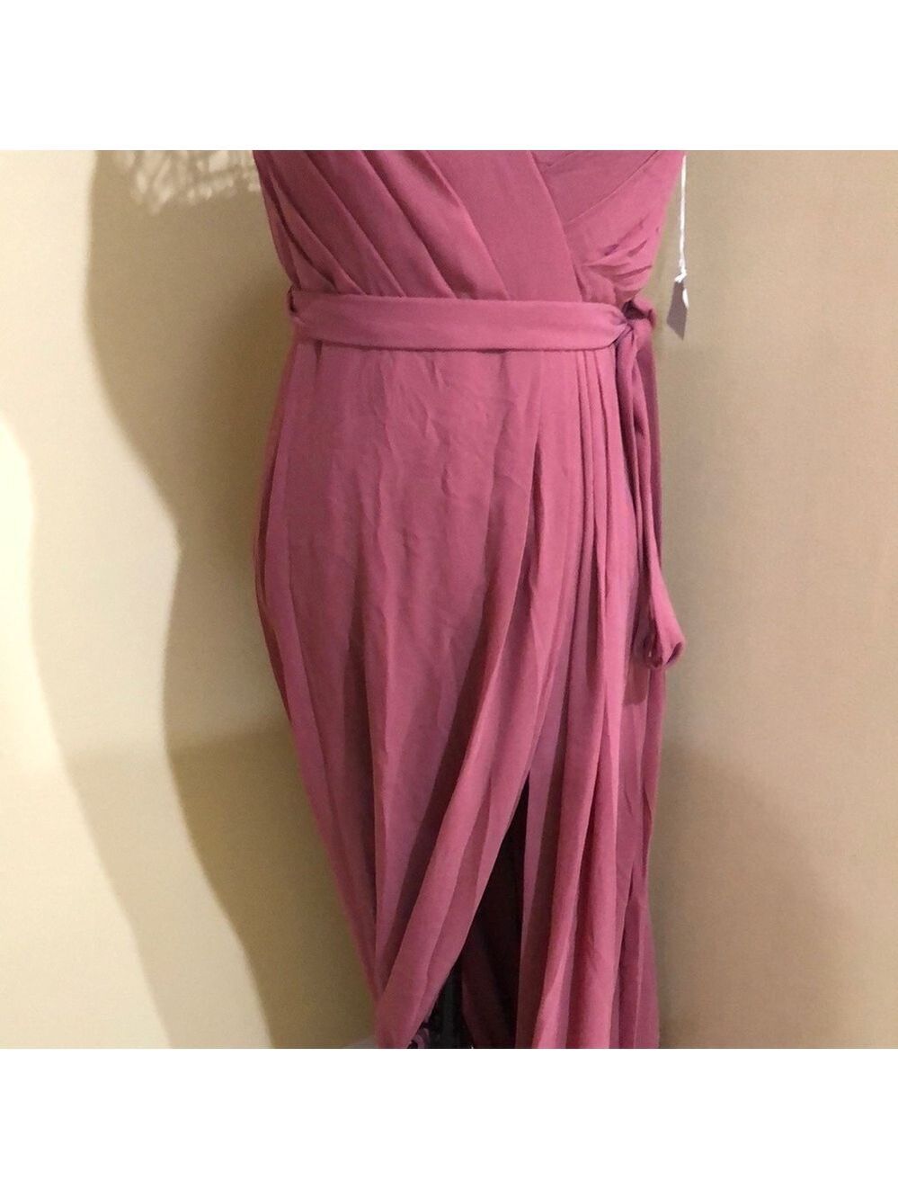 Mauve Straps Bridesmaids Evening Women’s Maxi Dress Gown Retail $225 - Picture 6 of 10